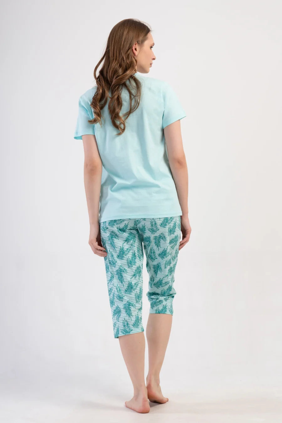 Piżama Damska Vienetta Positive, Niebieski, r. 1XL-4XL