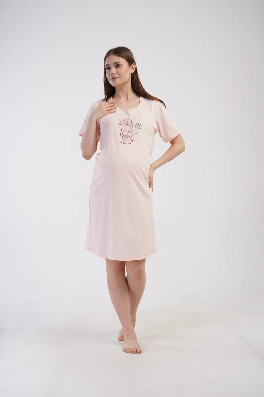 Koszula do Karmienia Vienetta Little Princess, Różowy, r. S-XL