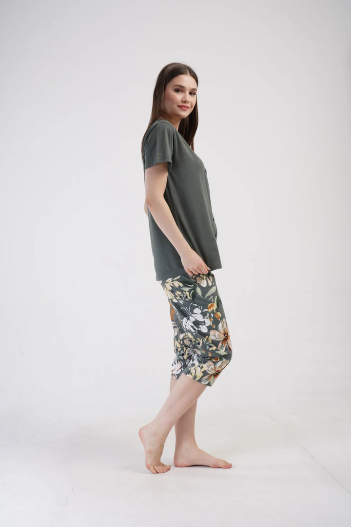 Piżama Damska Vienetta Believe, Zielony, r. 1XL-4XL