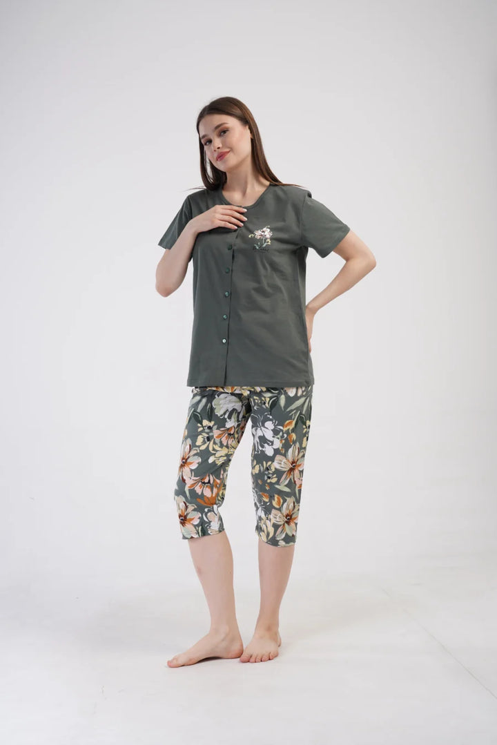 Piżama Damska Vienetta Believe, Zielony, r. 1XL-4XL