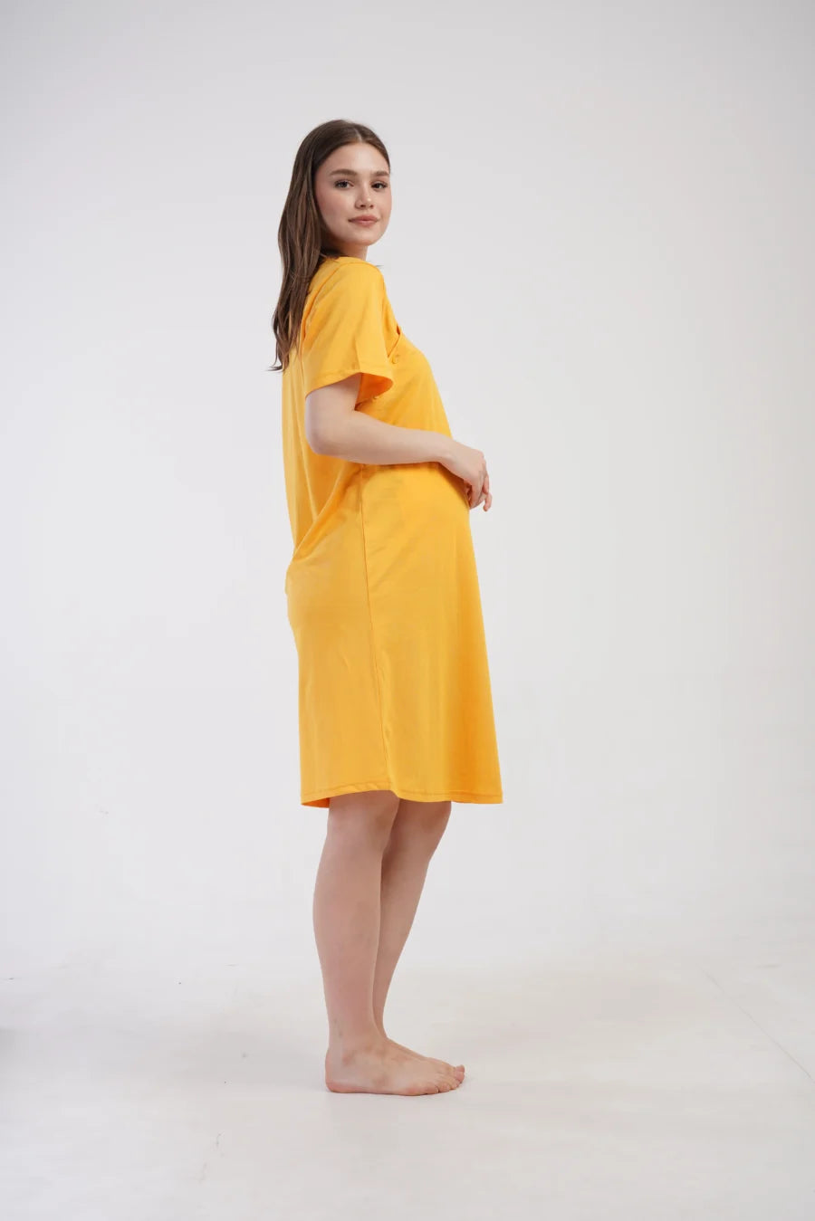 Koszula do Karmienia Vienetta Hello Baby, Żółty, r. S-XXL