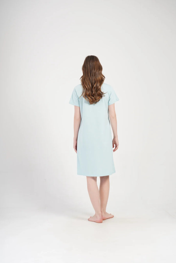 Koszula do Karmienia Vienetta Soft Bloom, Błękitny, r. S-XXL