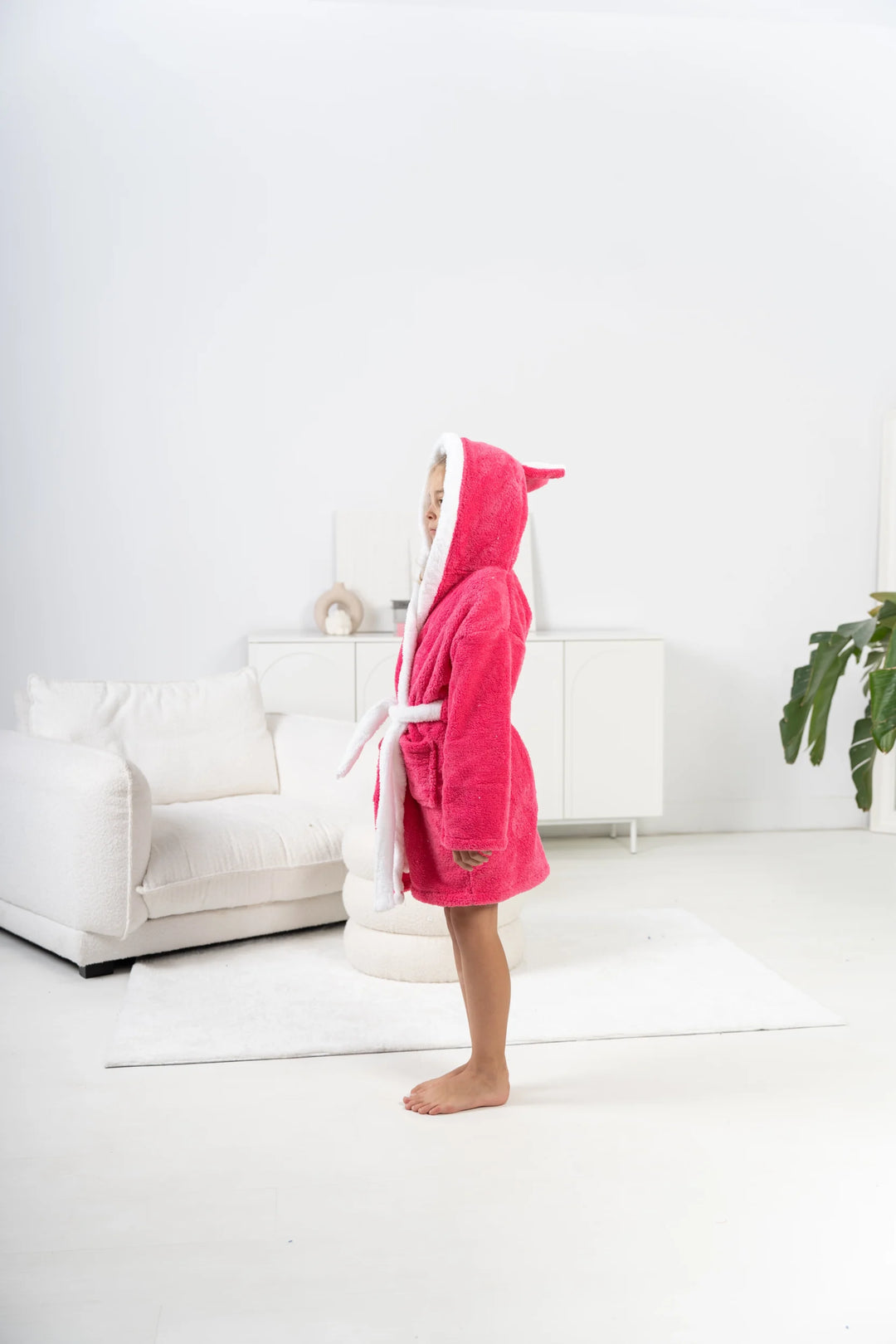 Szlafrok Dziecięcy Honey Bunny Fuschia, fuksja, r. 110-134