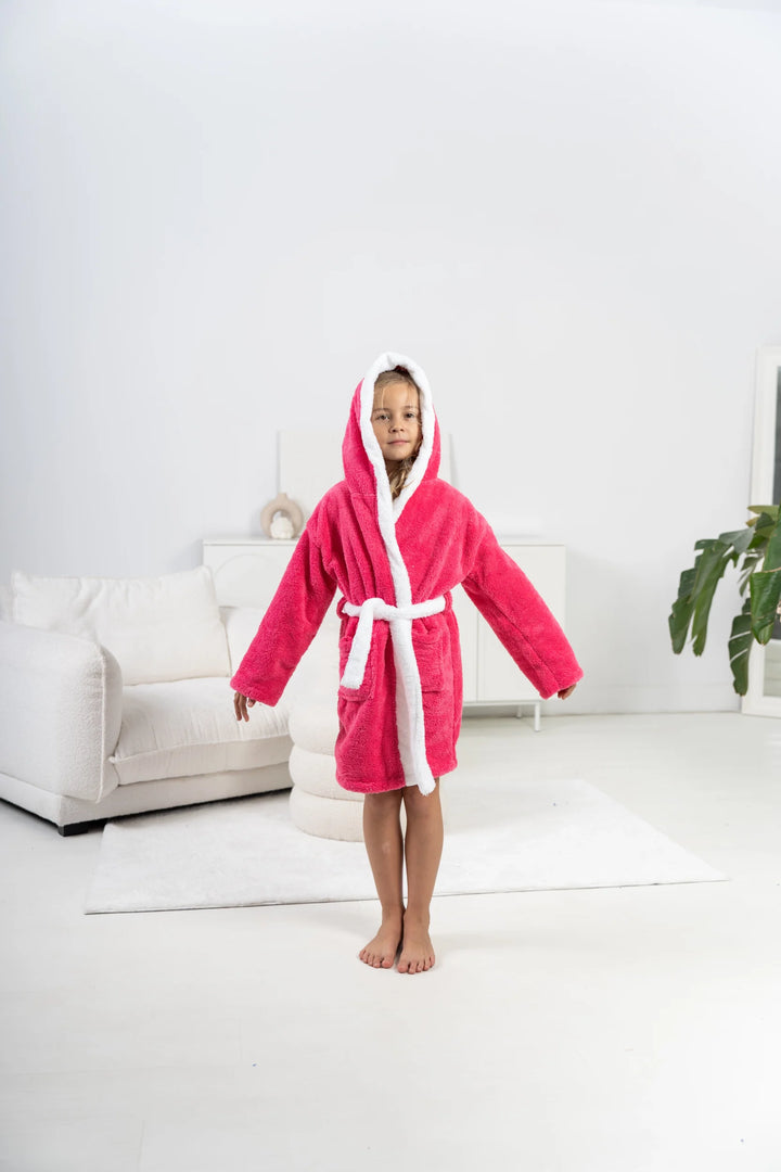 Szlafrok Dziecięcy Honey Bunny Fuschia, fuksja, r. 110-134