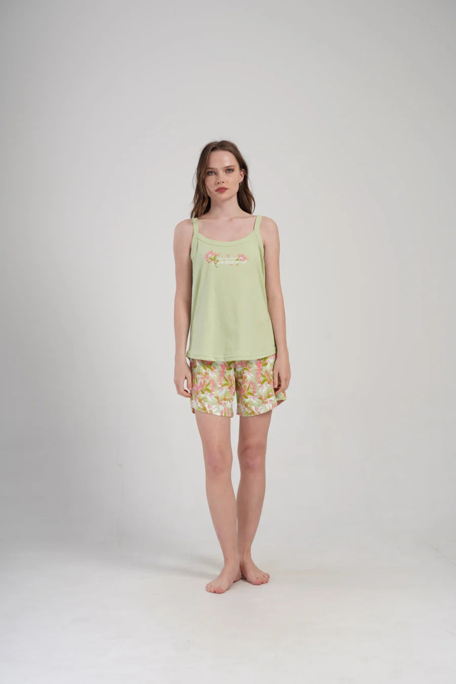 Piżama Damska Vienetta Magic, Zielony, 1XL-4XL