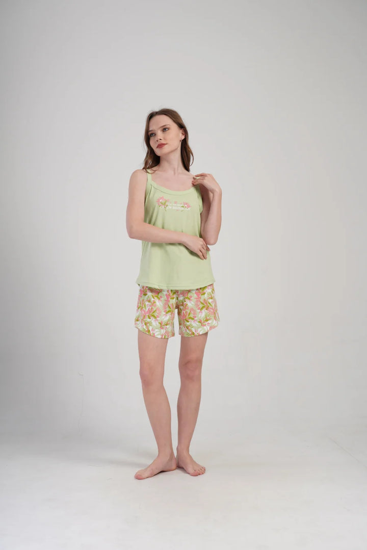 Piżama Damska Vienetta Magic, Zielony, 1XL-4XL