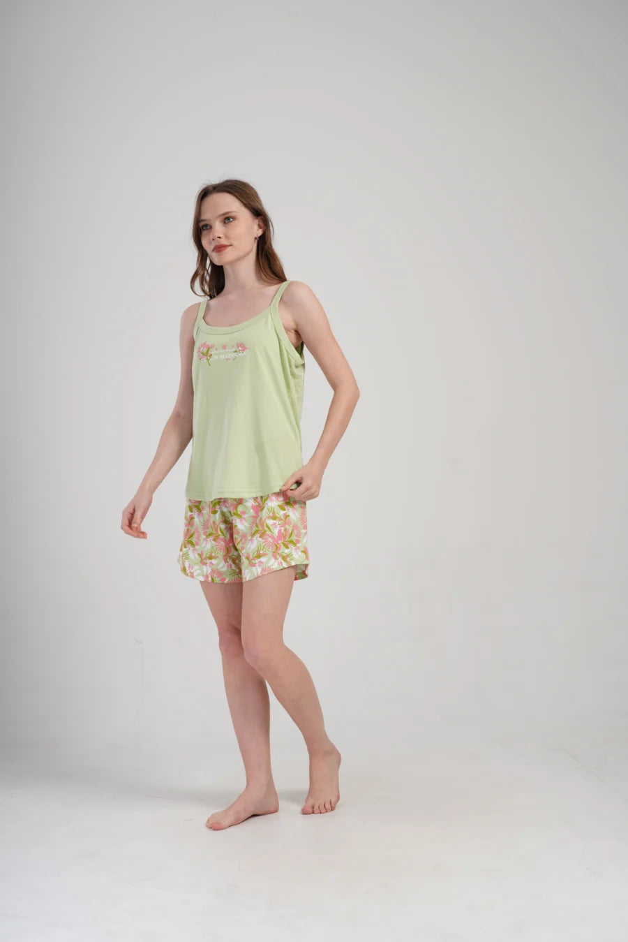 Piżama Damska Vienetta Magic, Zielony, 1XL-4XL