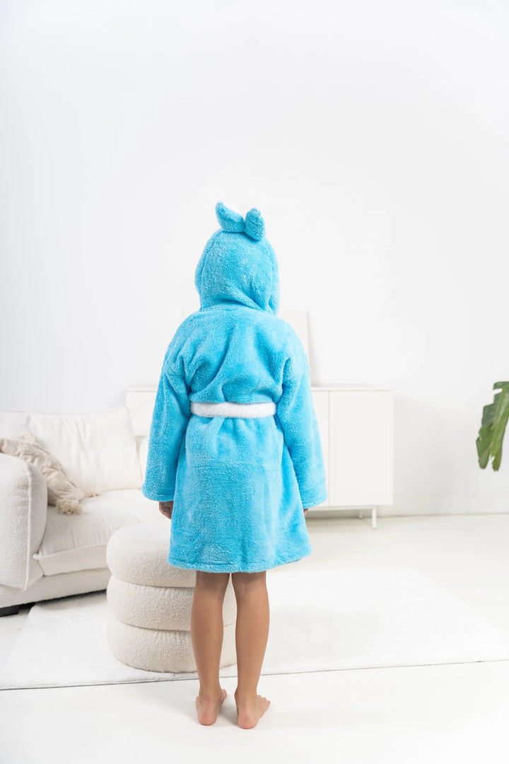 Szlafrok Dziewczęcy Honey Bunny Light Blue, niebieski, r. 110-134