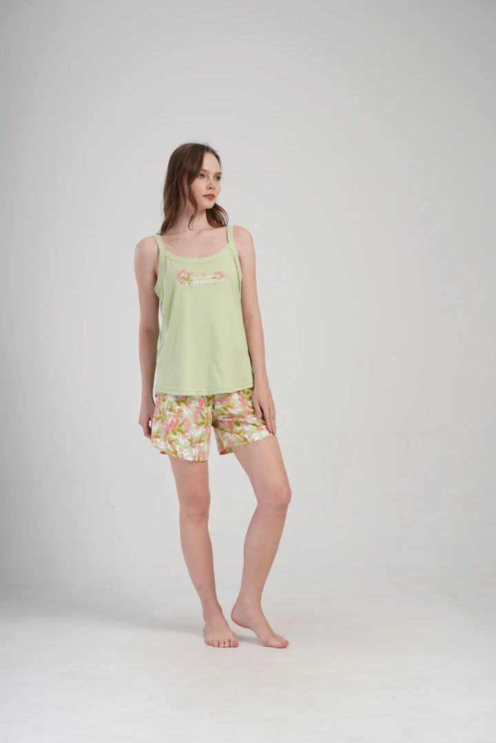 Piżama Damska Vienetta Magic, Zielony, 1XL-4XL