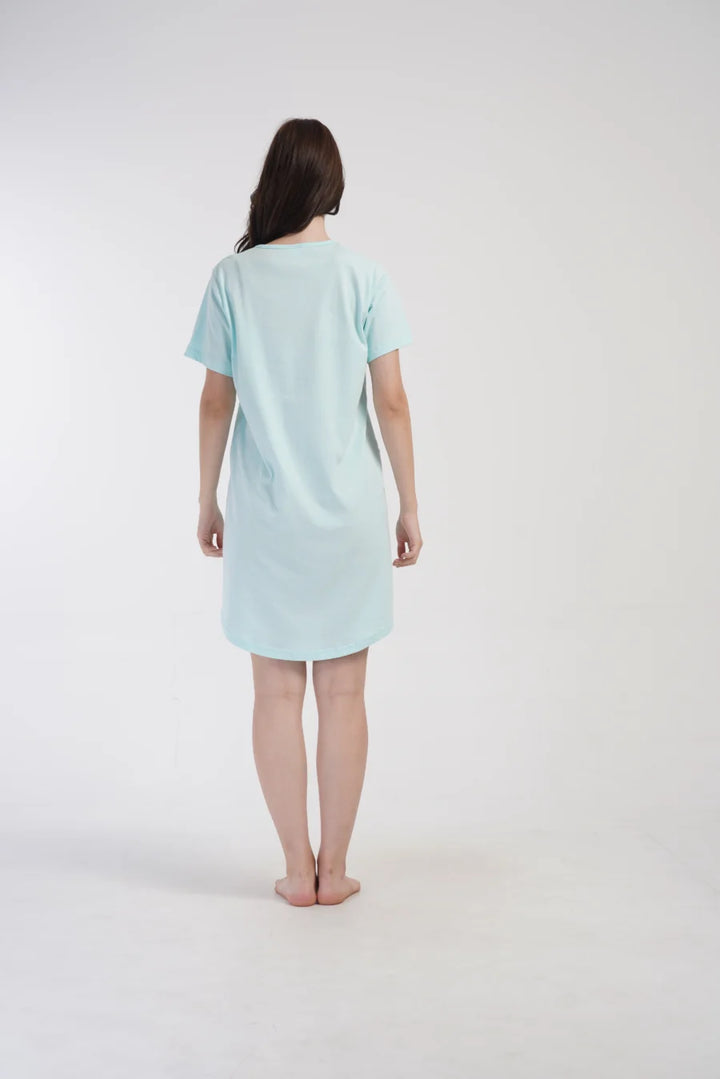 Koszula Nocna Damska Vienetta, Wonderful, Miętowy, r. 1XL - 4XL