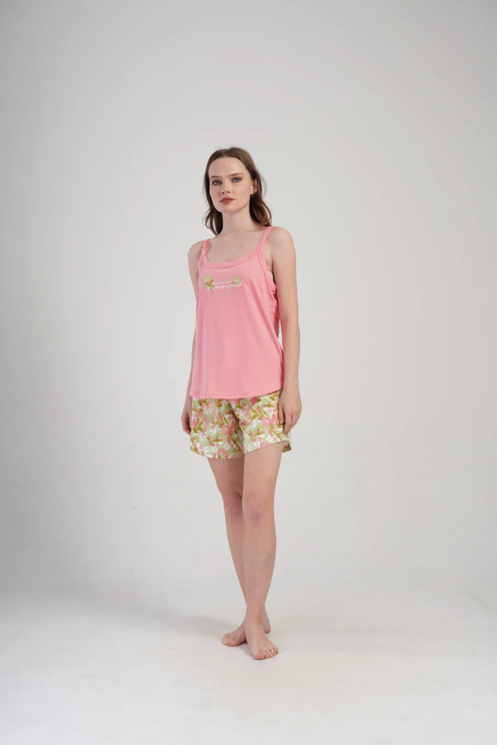 Piżama Damska Vienetta Magic, Różowy, 1XL-4XL