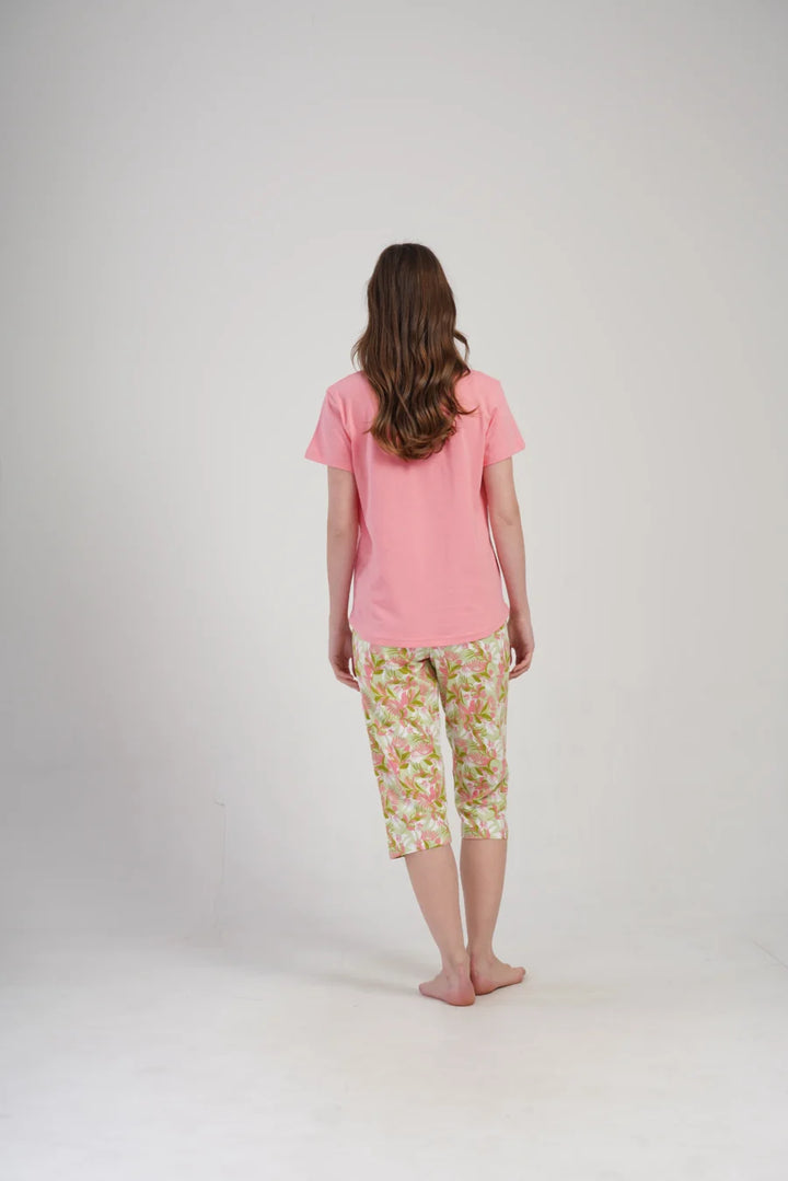 Piżama Damska Vienetta Adore, Różowy, r. S-XL