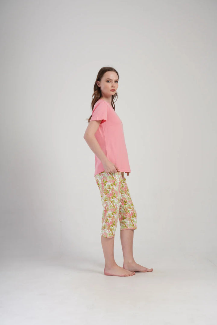 Piżama Damska Vienetta Adore, Różowy, r. S-XL