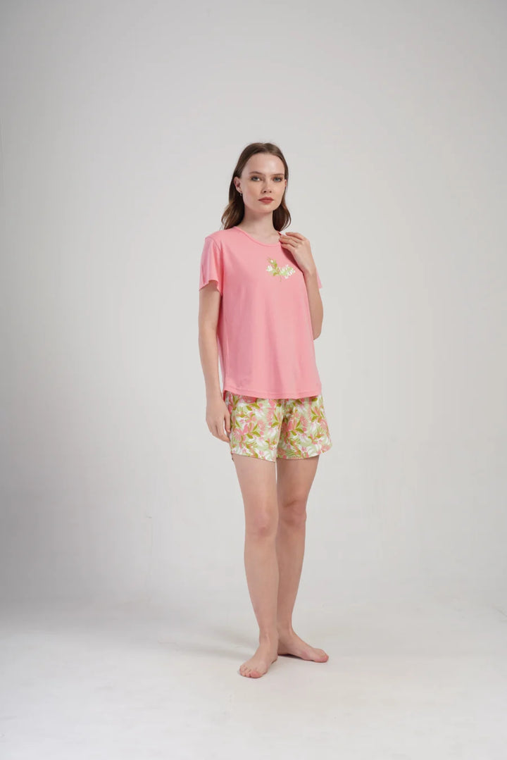 Piżama Damska Vienetta Love Wins, Różowy, S -XL