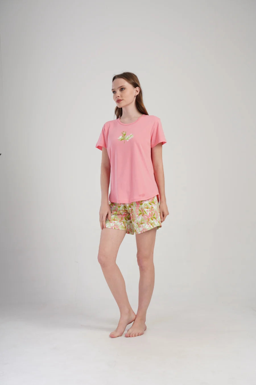 Piżama Damska Vienetta Love Wins, Różowy, S -XL