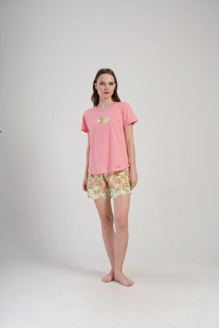 Piżama Damska Vienetta Love Wins, Różowy, S -XL