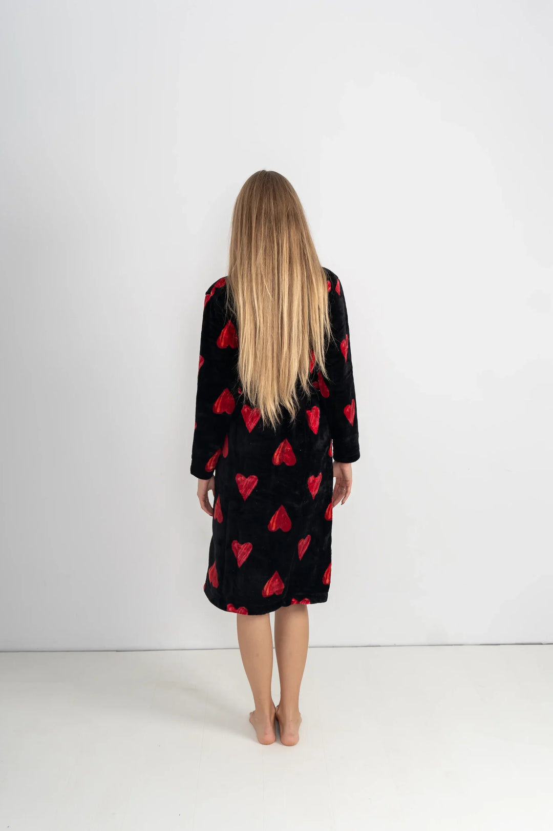 Szlafrok damski SnugVibe, Czarny, S-XL