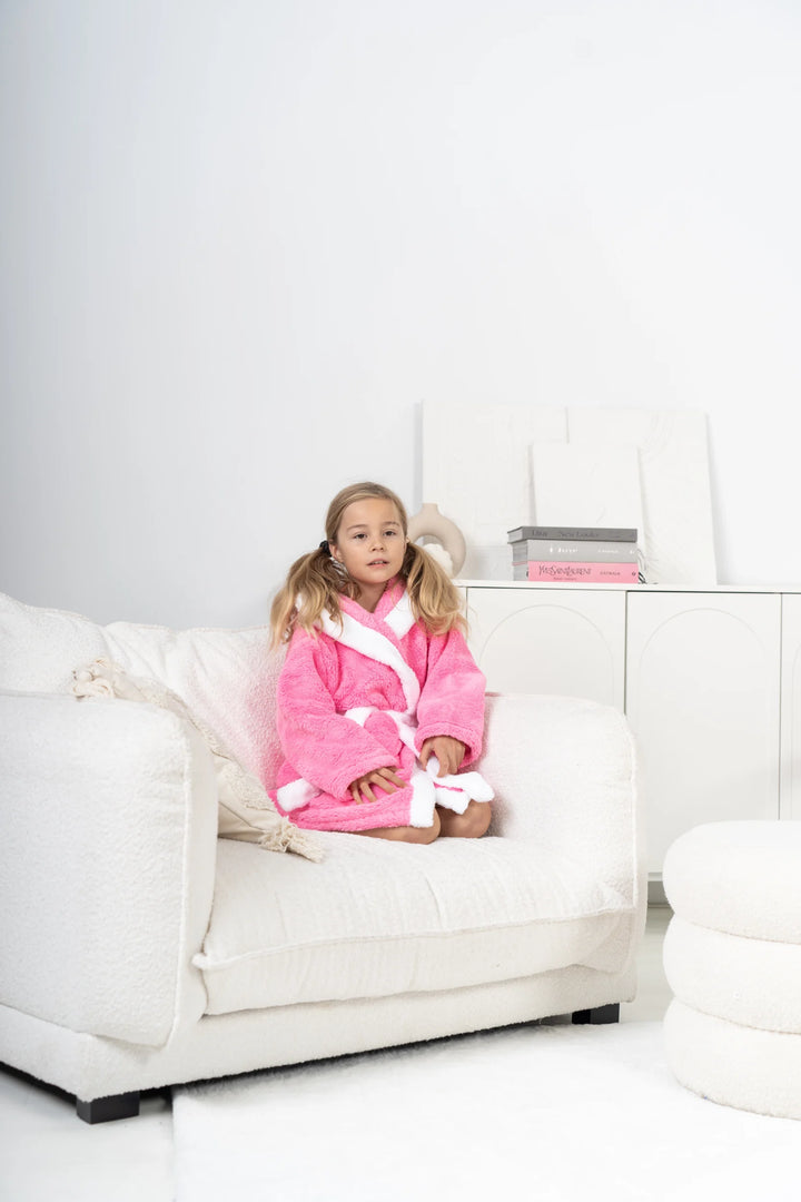 Szlafrok Dziecięcy Honey Bunny Pink, różowy, r. 110-134