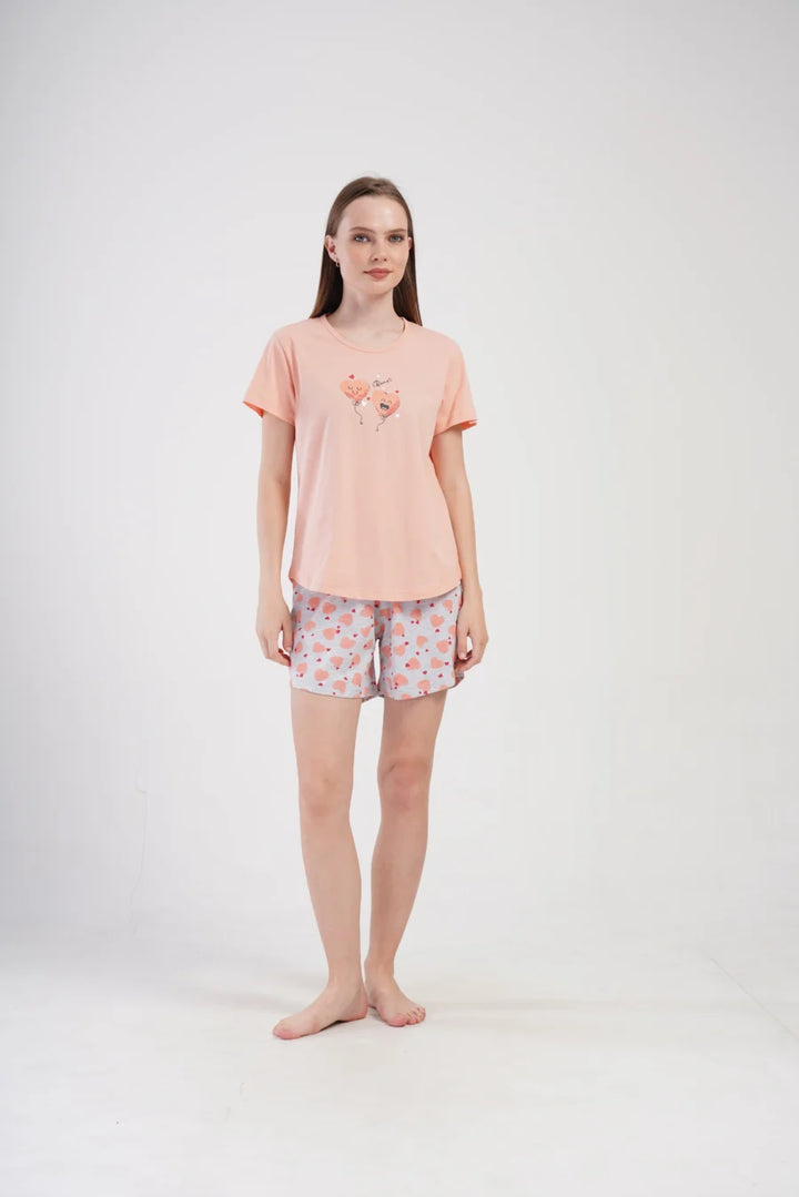 Piżama Damska Vienetta Boom, Różowy, S -XL