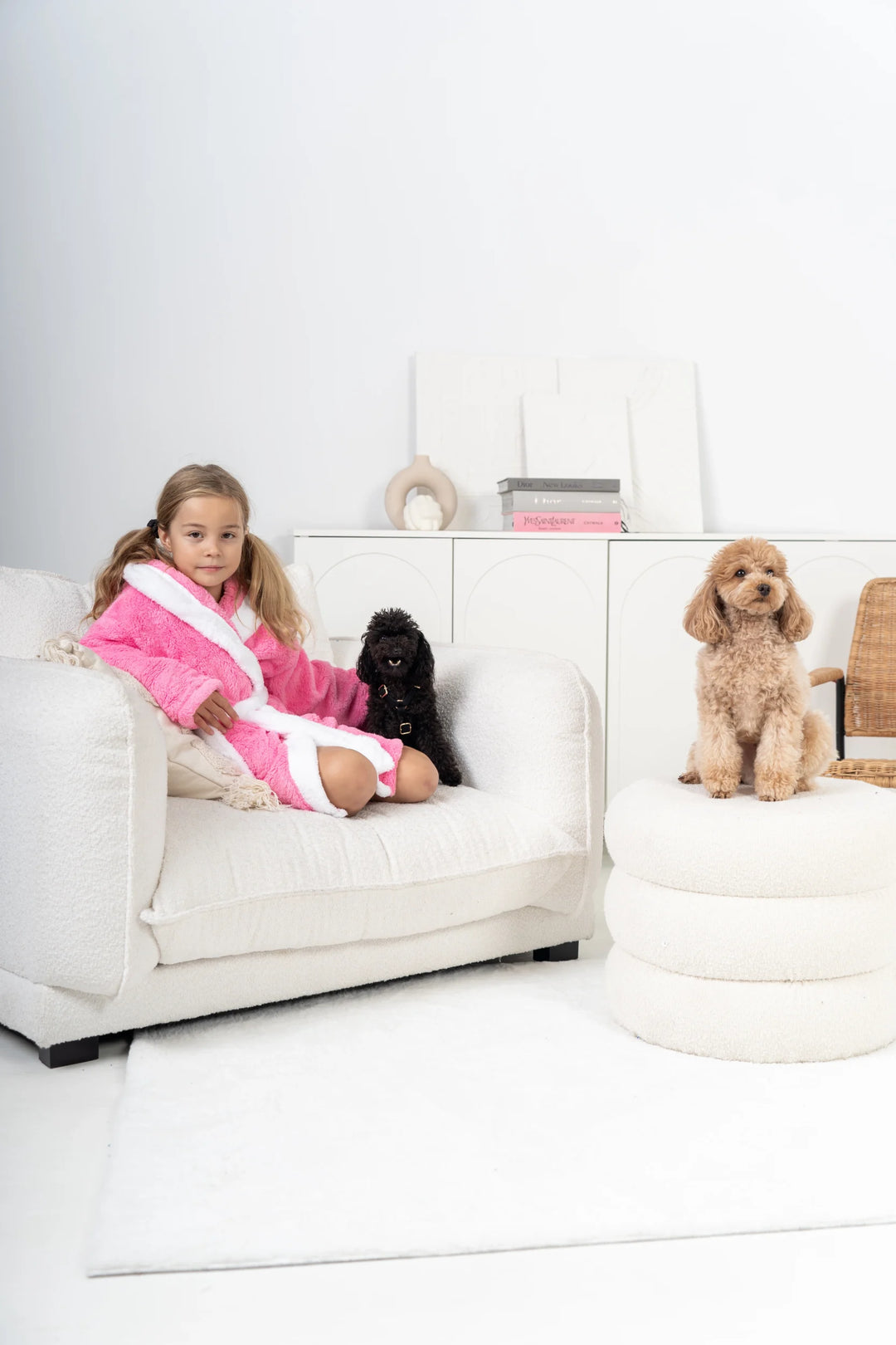 Szlafrok Dziecięcy Honey Bunny Pink, różowy, r. 110-134