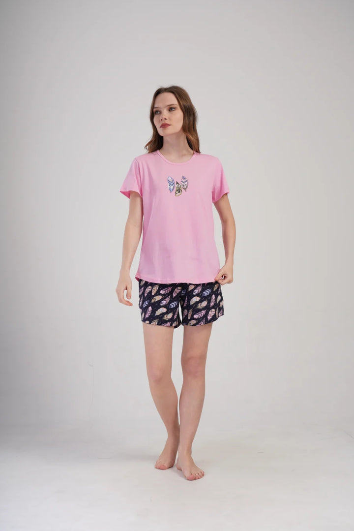 Piżama Damska Vienetta Be Free, Różowy, S -XL