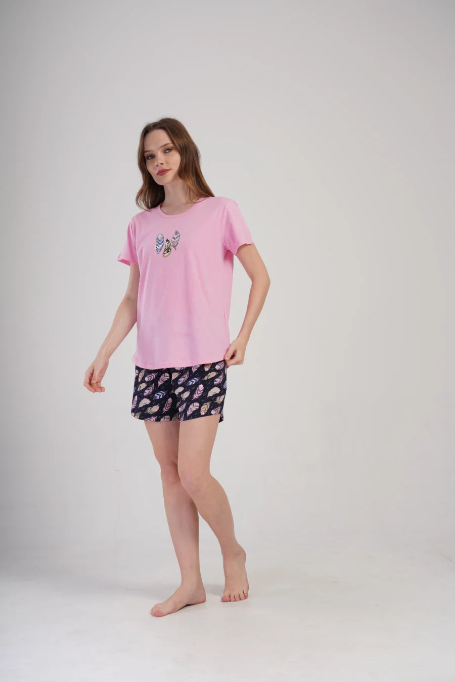 Piżama Damska Vienetta Be Free, Różowy, S -XL