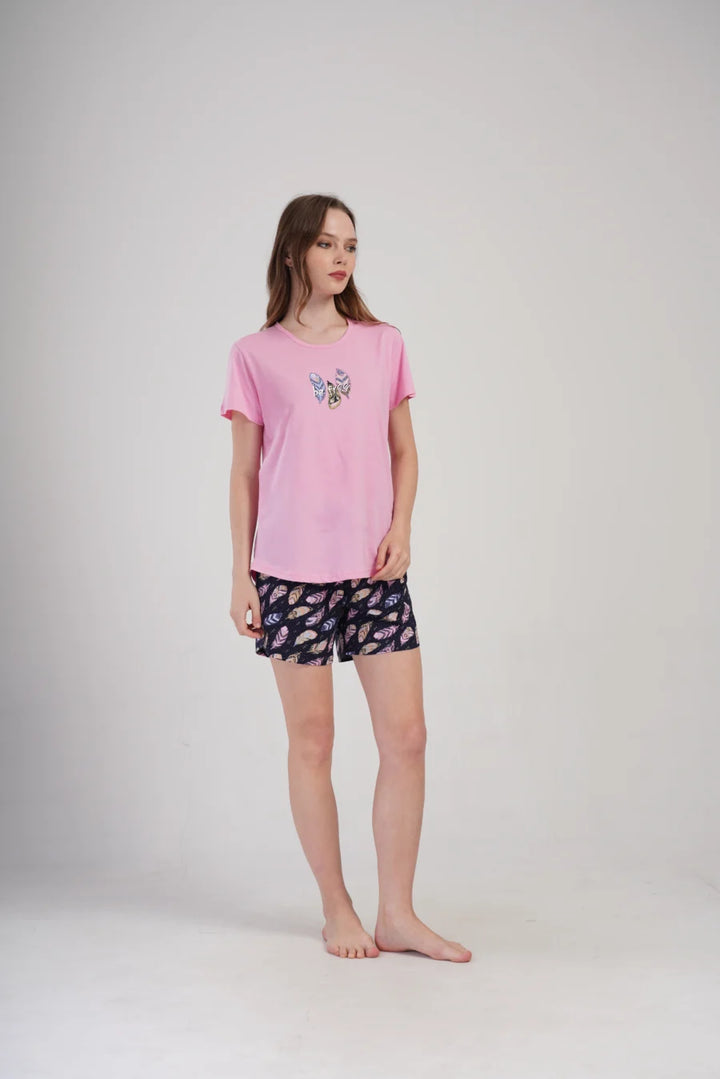 Piżama Damska Vienetta Be Free, Różowy, S -XL