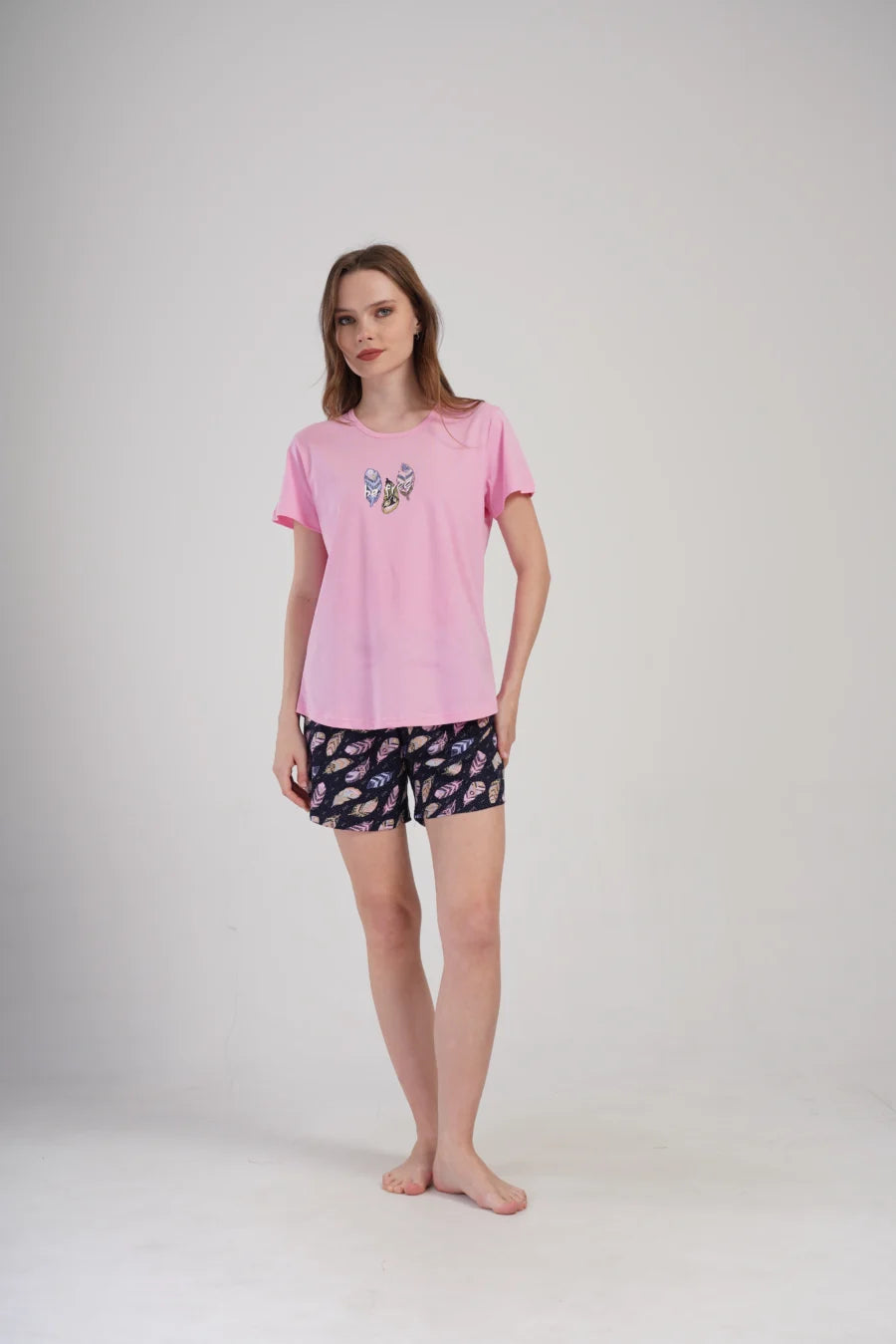 Piżama Damska Vienetta Be Free, Różowy, S -XL