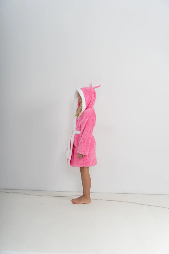 Szlafrok Dziecięcy Honey Bunny Pink, różowy, r. 110-134