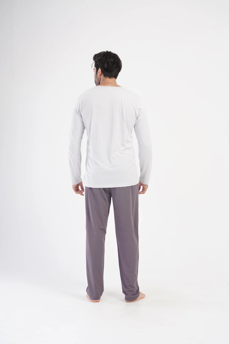 Piżama Męska Vienetta Sunset, Szary, r. 1XL-4XL