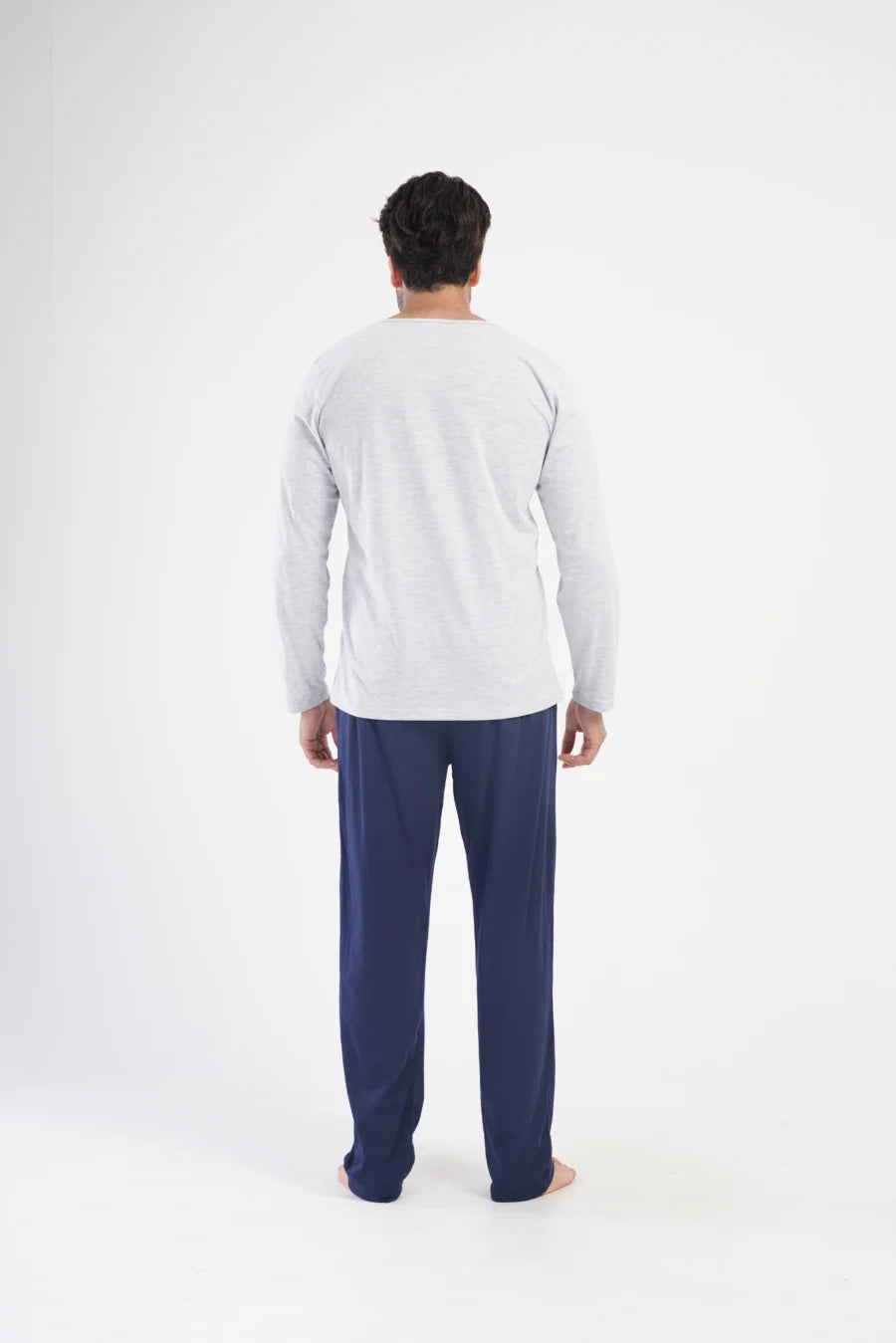 Piżama Męska Vienetta The World is Yours, Szary, r. M-XXL