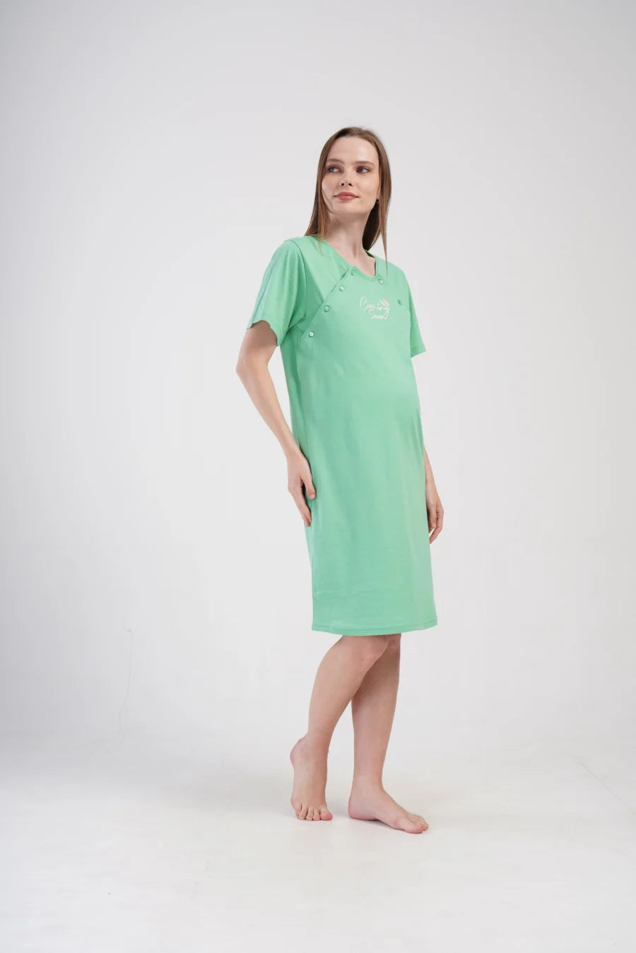 Koszula do Karmienia Vienetta Cooming soon, Zielony, r. M-XXL