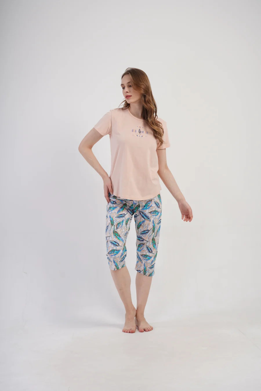 Piżama Damska Vienetta Bohemian, Różowy, r. M-XXL