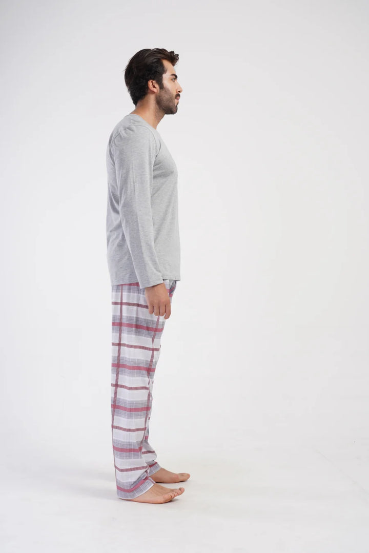 Piżama Męska Vienetta Limited, Szary, r. M-XXL