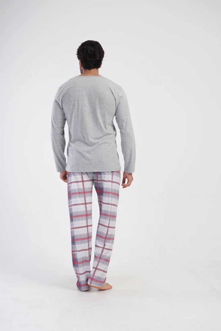 Piżama Męska Vienetta Limited, Szary, r. M-XXL