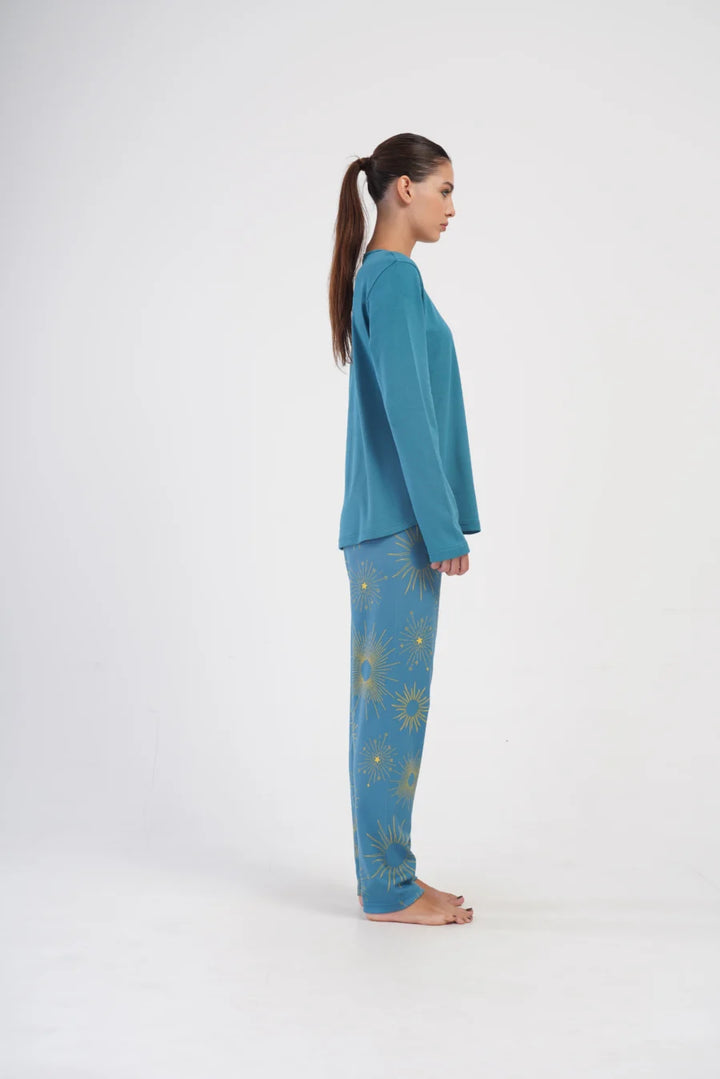 Piżama Damska Vienetta Light, Niebieski, r. 1XL-4XL