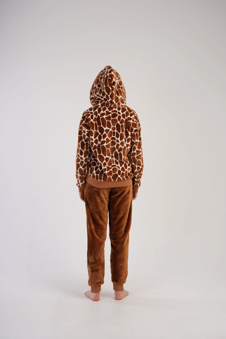 Piżama Damska Softowa Vienetta Safari Slumber, brązowa, r. S-XL