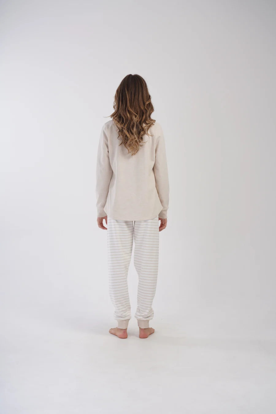 Piżama Damska Vienetta ocieplana Dreamy Beige, Beżowy, r. 1XL-4XL