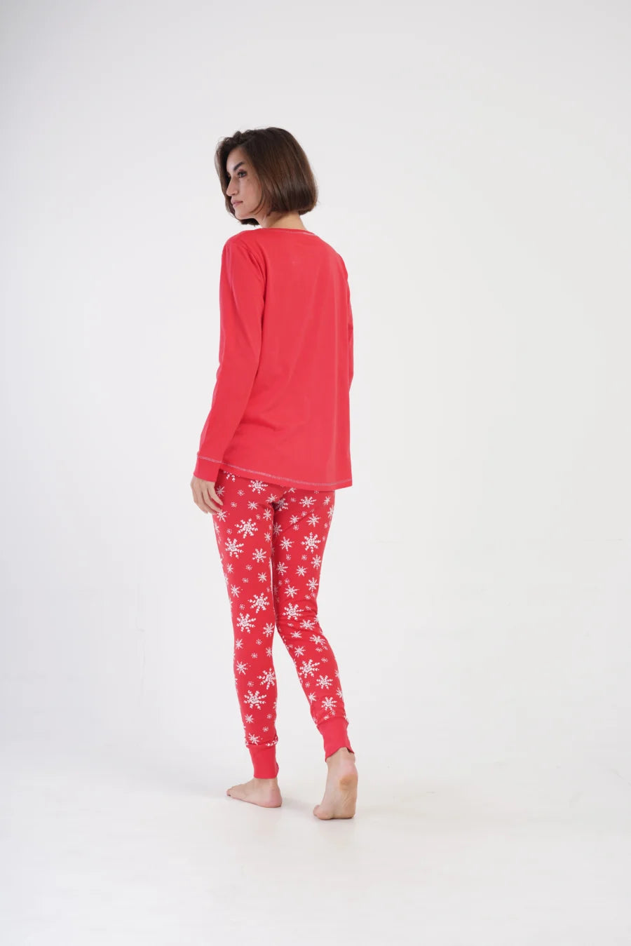 Piżama Damska Vienetta Dreams, Czerwony, r. S-XL