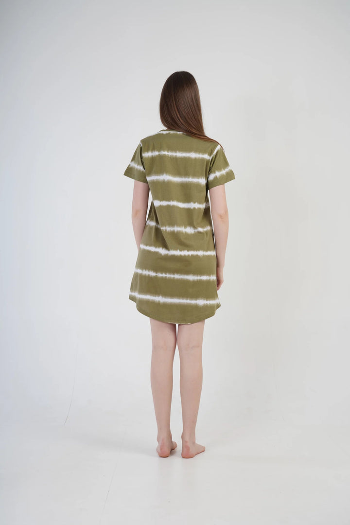 Koszula Nocna Vienetta Sleep Comfort, zielona, r. S-XL