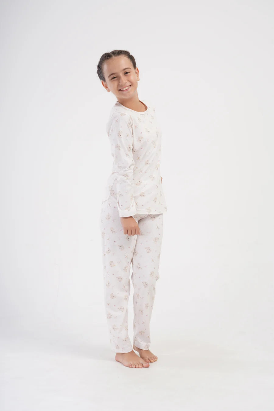 Piżama Dziecięca Vienetta Koala Dreams, Biały, r. 128-158