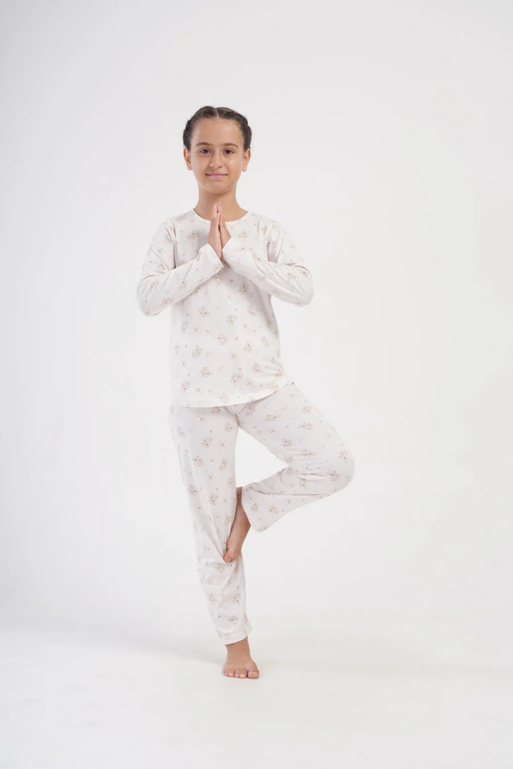 Piżama Dziecięca Vienetta Koala Dreams, Biały, r. 128-158