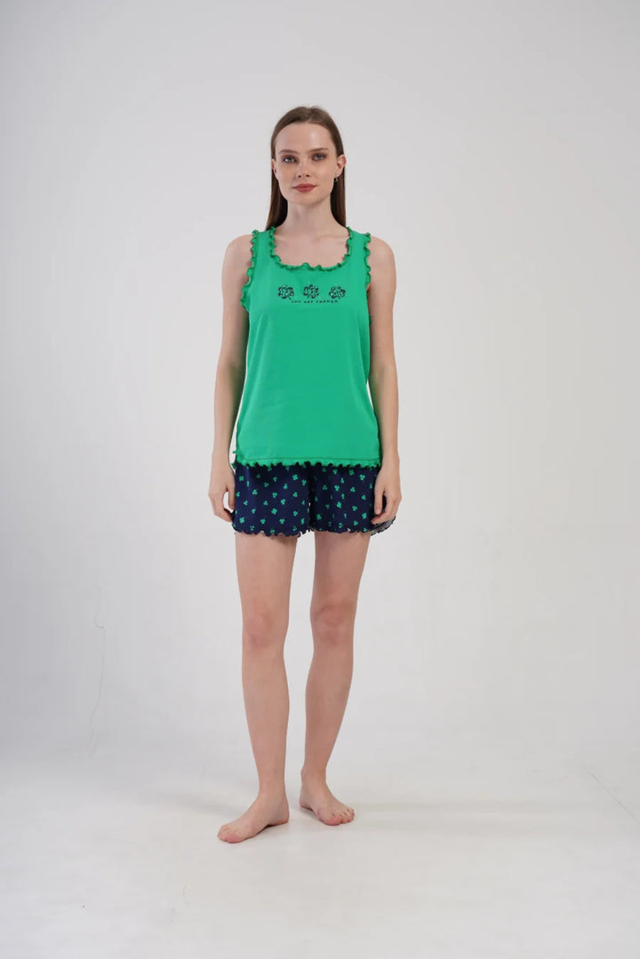 Piżama Damska Vienetta You Are Enough, Zielony, 1XL-4XL