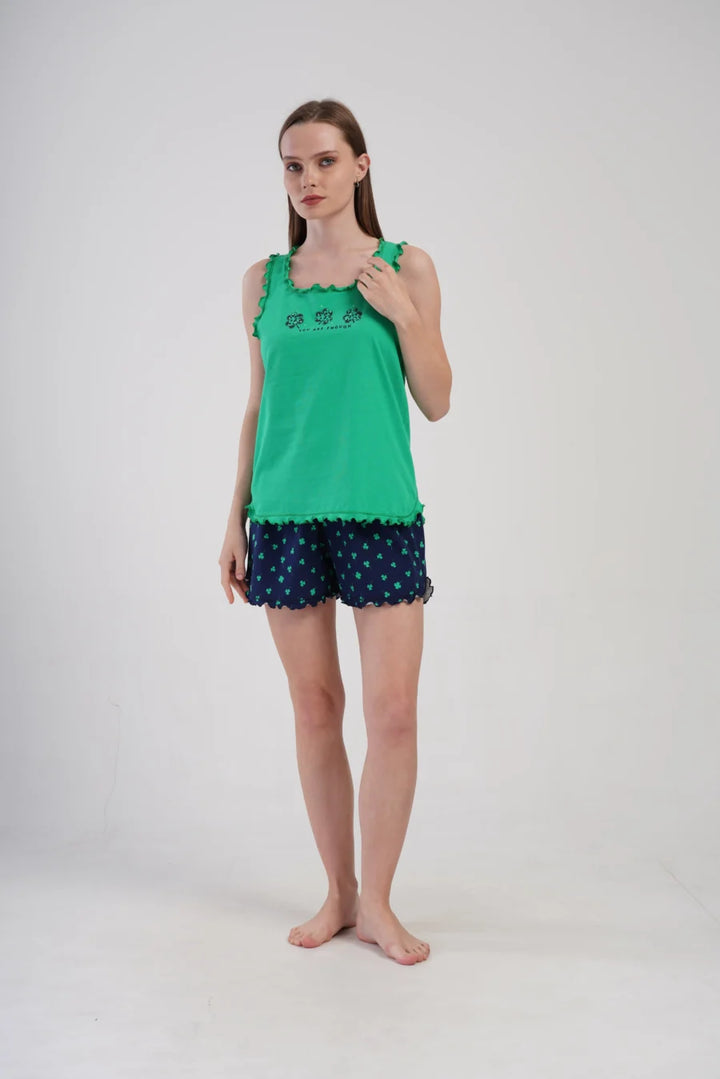 Piżama Damska Vienetta You Are Enough, Zielony, 1XL-4XL