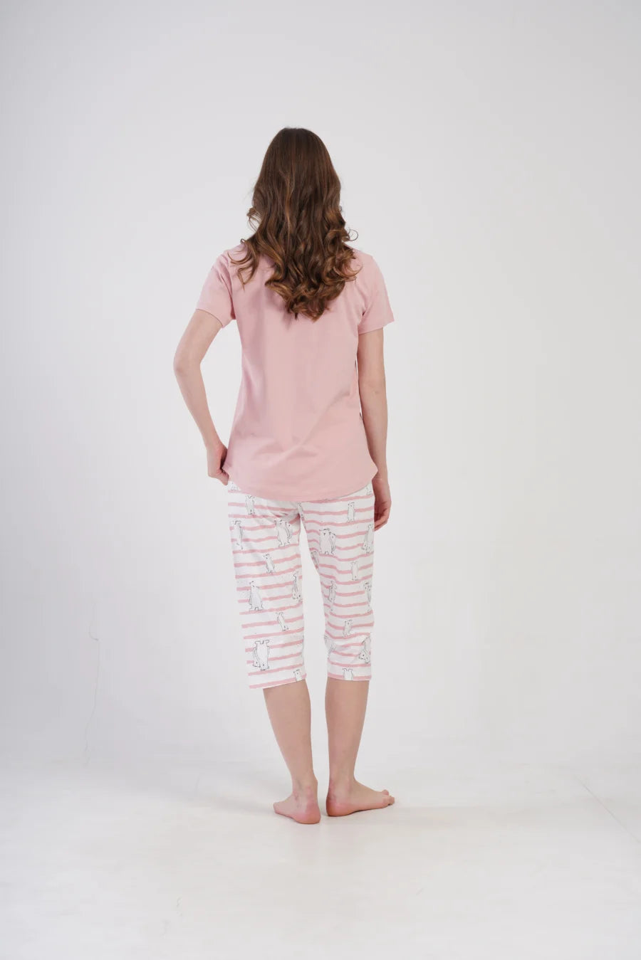 Piżama Damska Vienetta Cute Bears, Różowy, r. M-XXL