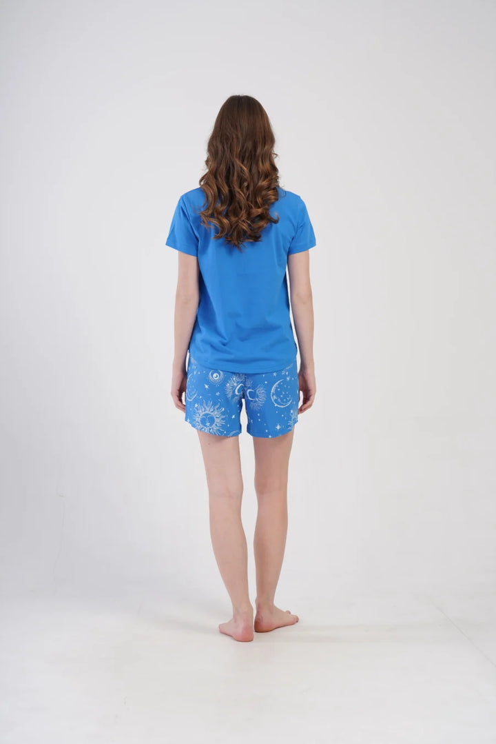 Piżama Damska Vienetta Magic, Niebieski, S -XL