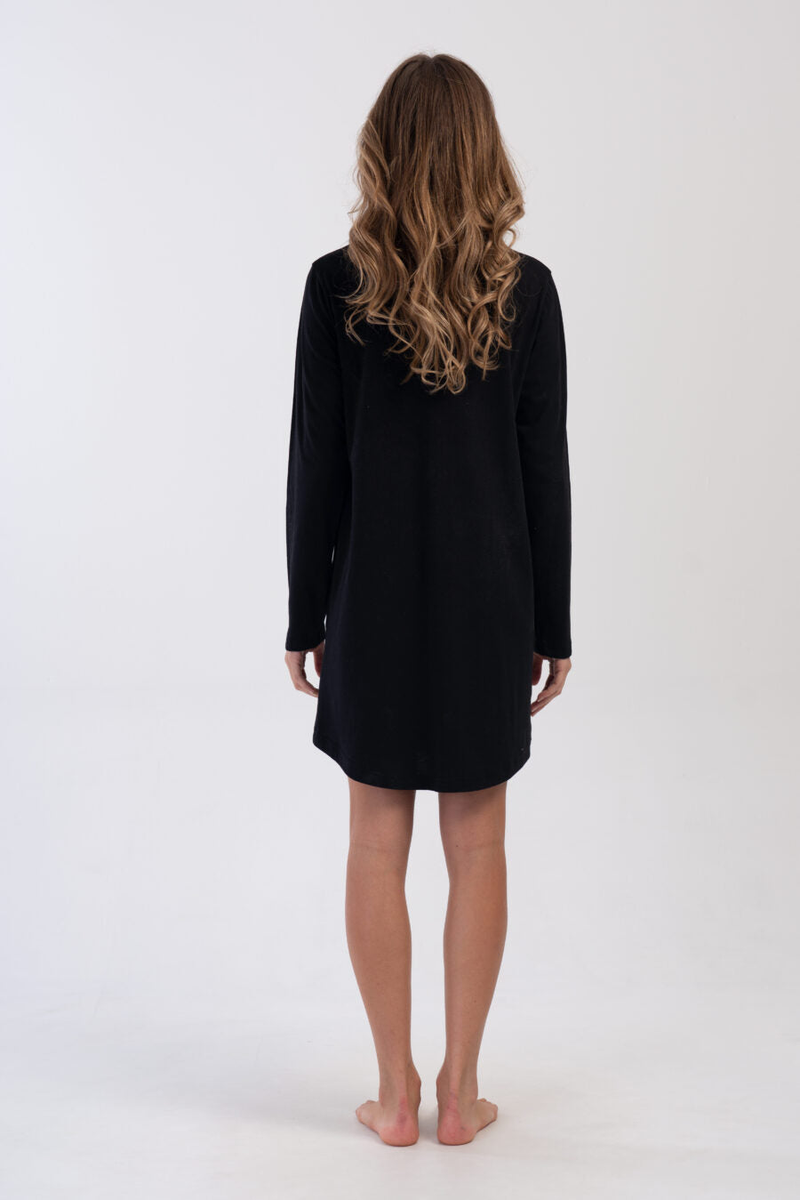 Koszula Nocna Vienetta Be Kind, Czarny, r. 5XL-7XL