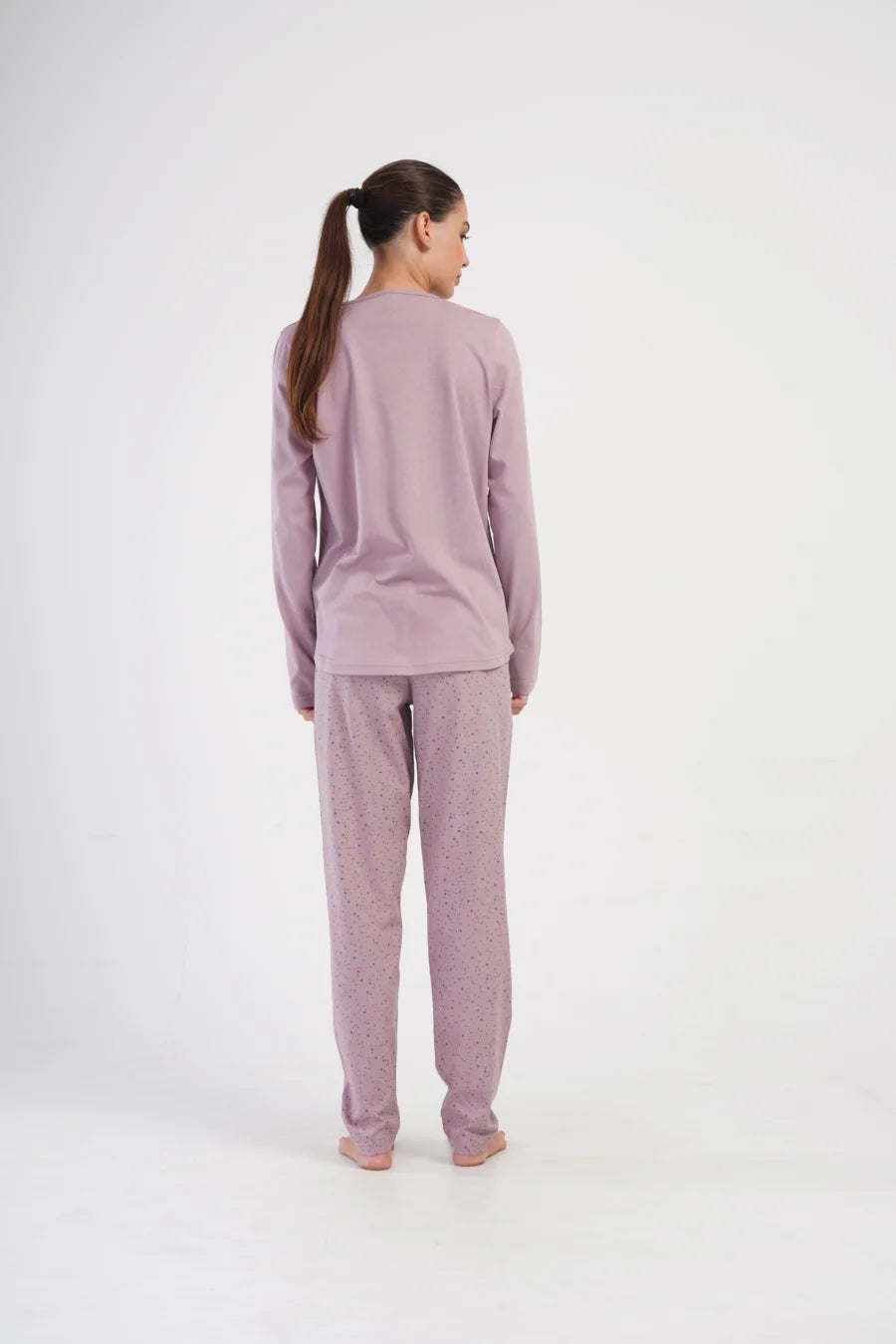 Piżama Damska Vienetta Stars, Różowy, r. 1XL-4XL