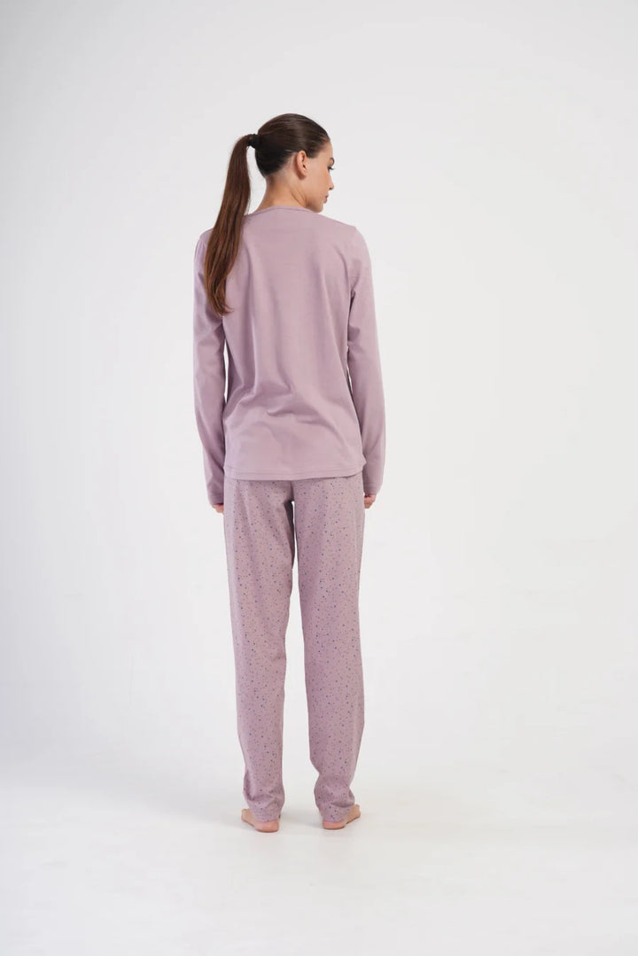 Piżama Damska Vienetta Stars, Różowy, r. 1XL-4XL