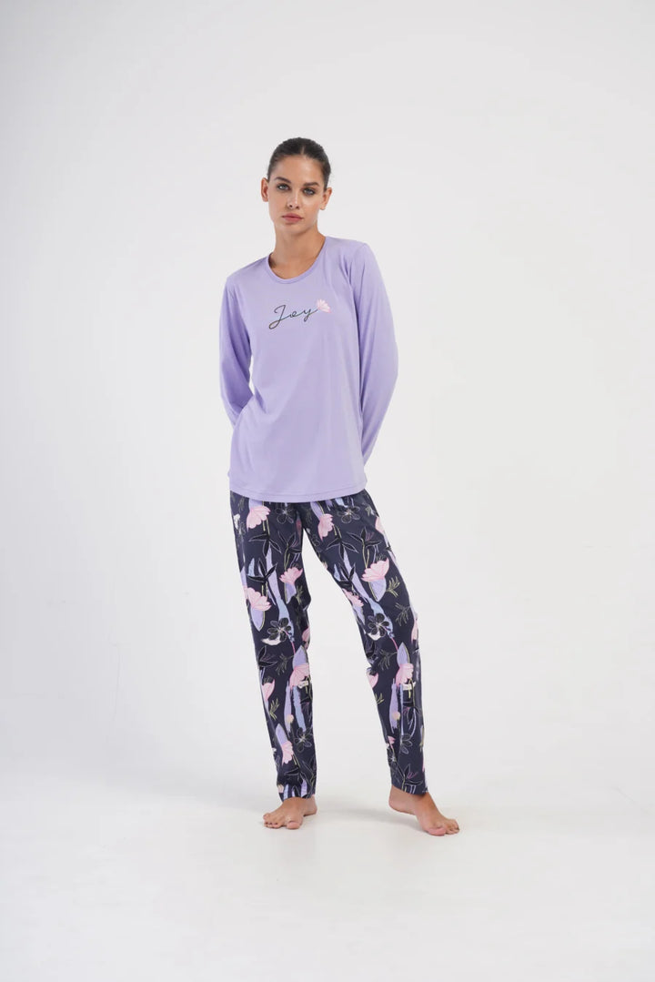 Piżama Damska Vienetta Joy, Fioletowy, r. 5XL-7XL